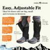 Pike Trail Adjustable Leg Gaiters - Lightweight, Waterproof - Leg Guards for Men & Women - Hiking Essentials Ideal for Hunting, Trekking & Fishing - Overcast Grey - 1 Pair view 3