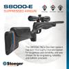 Stoeger S8000-E TAC Airgun Combo - .22 Caliber - Black Synthetic with 3-9x40 Adjustable Objective Scope view 2