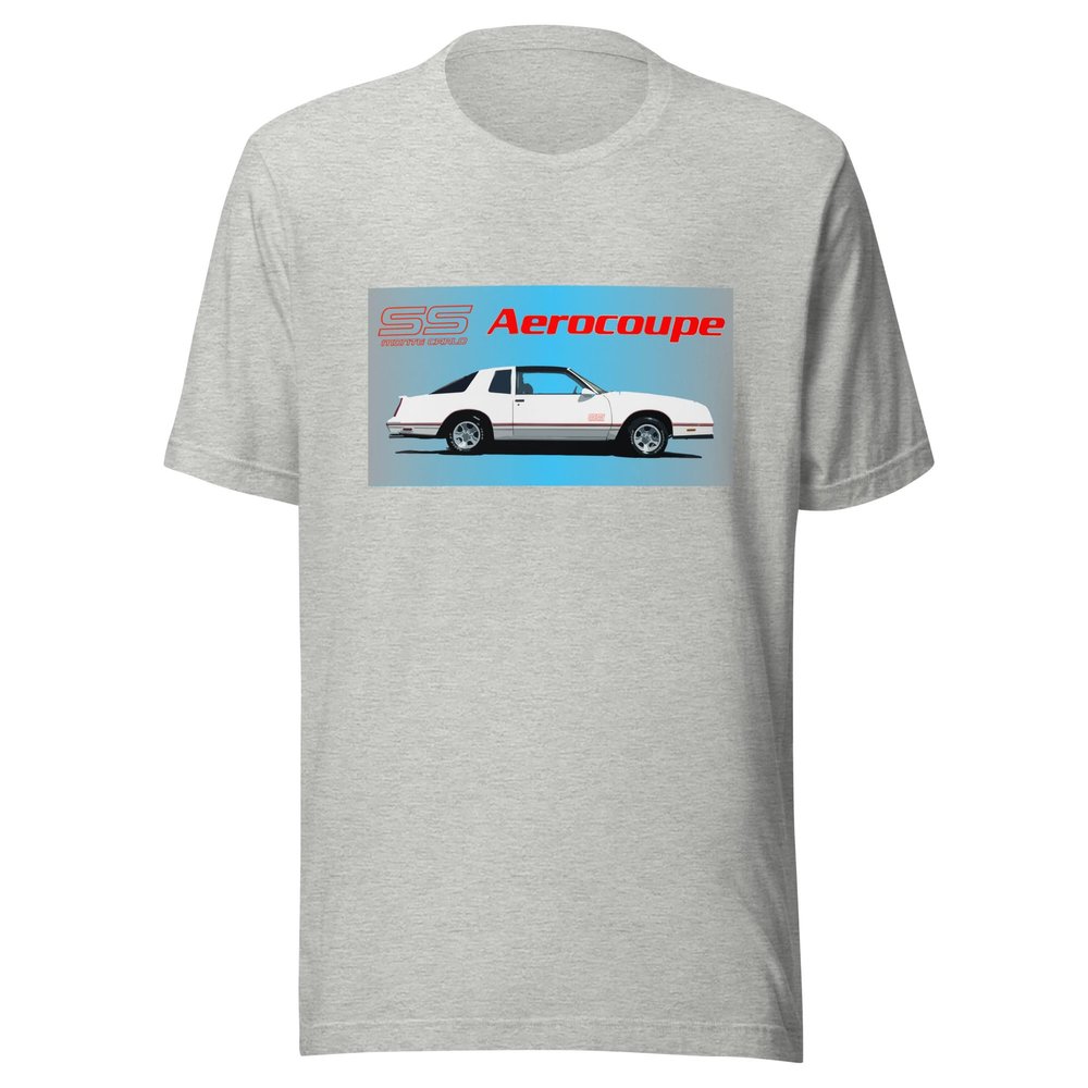 1987 Chevy Monte Carlo SS Aerocoupe Owner Short-Sleeve Unisex T-Shirt Sport Grey
