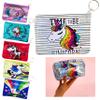 1 Unicorn Girl Purse Coin Wallet Keychain Bag Saving School Lunch Pouch Charm view 3