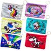 1 Unicorn Girl Purse Coin Wallet Keychain Bag Saving School Lunch Pouch Charm view 4