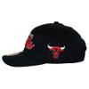Mitchell & Ness Chicago Bulls Team Script 2.0 Stretch Snapback Hat Adjustable Cap - Black/Classic Script view 2