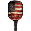 JCETUNO Neoprene Racket Cover, American Flag, Rusty Tones Vintage Social, Paddle Covers Sleeves Fits Most Rackets view 1