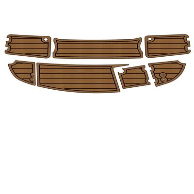 Boat EVA Faux Teak Decking Floor Compatible with 2007 Chaparral 210 SSI Swim Step Transom Boat EVA Foam Teak Deck Floor Pad Mat