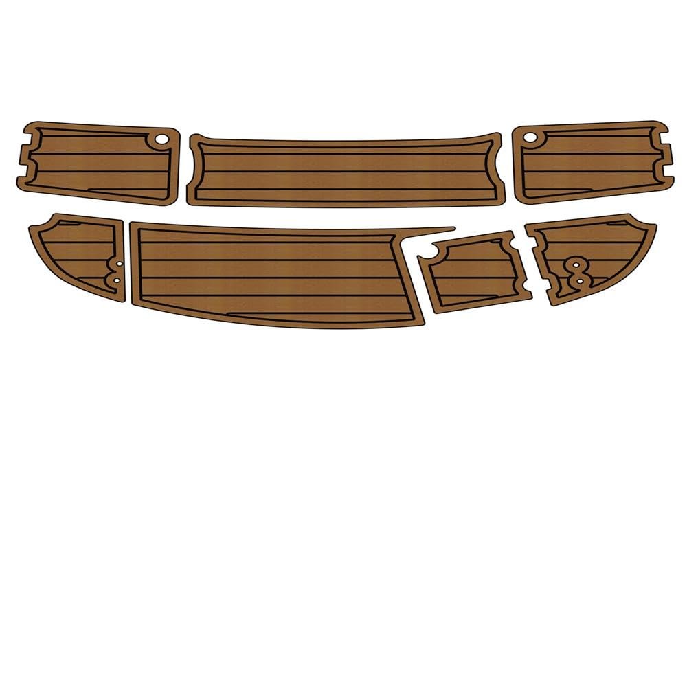 Boat EVA Faux Teak Decking Floor Compatible with 2007 Chaparral 210 SSI Swim Step Transom Boat EVA Foam Teak Deck Floor Pad Mat