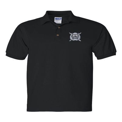 ALLNTRENDS Army Special Operations Diving Polo Shirt Embroidered Diver Men's Polo Shirt (L, Black)