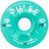 Atom Pulse Lite Outdoor Quad Roller Skate Wheels, 62mm, Mint, 78A view 1