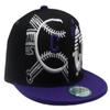 Colorado New Leader Premium Splash C Baseball Black Purple Era Snapback Hat Cap view 4