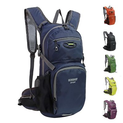 Lemuvlt Hiking Daypack Small Backpack 15L Capacity, Many Compartments,Lightweight & Durable -Ideal Backpack for Skiing, Skating, Snowboarding,Hiking, Running, MTB Cycling (Navy)