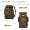 KXBUNQD 100L Hiking Camping Backpack Tactical Backpack for Men and Women Large Survival Hunting Waterproof Backpack Molle Rucksack Military Camping Backpacking Daypack'' view 2