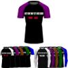 Custom Your Own Print Front & Back BJJ Foundation Rash Guard - Short Sleeve Compression Base Layer Rash Guard view 1
