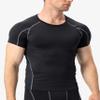 3 Pack Men's Compression Shirts Short Sleeve Workout T-Shirt Cool Dry Undershirts Baselayer Sport Cool Shirt Running Tops view 2