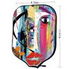 JCETUNO Neoprene Pickleball Paddle Cover Pickleball Racket Sleeve, Contemporary Paint Strokes Splashes Paint Graffiti, Fits Most Rackets view 2