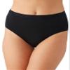 Wacoal Women's Understated Cotton Full Coverage Brief Panty, 875362, Black, Large view 1