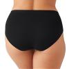 Wacoal Women's Understated Cotton Full Coverage Brief Panty, 875362, Black, Large view 2