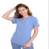 Green Town Scrubs for Women - 4 Pocket V-Neck Scrub Top, Stretch Fabric, Easy Care Uniforms-Ceil-X-Small view 1