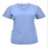 Green Town Scrubs for Women - 4 Pocket V-Neck Scrub Top, Stretch Fabric, Easy Care Uniforms-Ceil-X-Small view 3