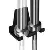 Yes4All Vertical Wall Mounted Olympic Barbell Holder, Barbell Storage Rack, Hanging Barbell Rack for Home Fitness Equipment (2 Bars), Black view 2