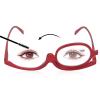 Magnifying Makeup Glasses, Single Lens Eye Make Up Glasses Rotatable Fashionable Glasses for Women (Red)(+3.00) view 1