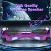 Starship Hoverboard with Bluetooth Speaker, Chrome Color Self Balancing Scooters with Science Fiction Design and 6.5 inch LED Wheels (Chrome Pink) view 2