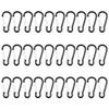 30 Pcs Carabiner Clips, Bantoye 2 Inch Aluminum Spring Lock Hooks Snap Hooks for Backpack Hiking Camping Travelling, Black view 1