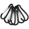 30 Pcs Carabiner Clips, Bantoye 2 Inch Aluminum Spring Lock Hooks Snap Hooks for Backpack Hiking Camping Travelling, Black view 4