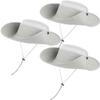3 Pack Mens Boonie Sun Hat Women UV Protection Outdoor Bucket Hat with Wide Brim for Fishing,Hiking,Safari & Gardening (3 Pack-Light Grey) view 2