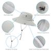 3 Pack Mens Boonie Sun Hat Women UV Protection Outdoor Bucket Hat with Wide Brim for Fishing,Hiking,Safari & Gardening (3 Pack-Light Grey) view 4