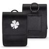 Aliennana Golf Rangefinder Case Premium Leather for Bushnell Callaway Universal Range Finder Carry Bag with Tee Holder Belt Clip for Most Brands Rangefinders (Black1) view 1