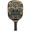 JCETUNO Lightweight Neoprene Single Pickleball Paddle Cover Holder Sleeve Case Protector, American Car with Flags Rusty, Fits Most Rackets view 1