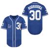The Sandlot Benny Jersey The Jet Rodriguez Michael Squints Palledorous Alan Yeah-Yeah McClennan Movie Baseball Jersey(30 Rodriguez Blue,X-Large) view 1