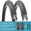 2 Pack 26" x 2.125" Inch Replacement Bike Tire Beach Cruiser Tire with Levers Comfortable Foldable Black Side Wall Bicycle Tire view 2