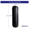 DSCRAFT Heavy-Duty Inflatable PVC Boat Fenders Stationary Dock Boats Yacht Sailboats Black (12"x44") view 2