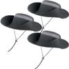 3 Pack Mens Boonie Sun Hat Women UV Protection Outdoor Bucket Hat with Wide Brim for Fishing,Hiking,Safari & Gardening (3 Pack-Dark Grey) view 2