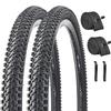 2 Pack 26x1.95 Inch Bike Tire Folding Bead Replacement Tire Double Packing for Mountain Bicycle Tire with Inner Tubes and Tire Levers view 1