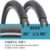 2 Pack 26x1.95 Inch Bike Tire Folding Bead Replacement Tire Double Packing for Mountain Bicycle Tire with Inner Tubes and Tire Levers view 4