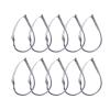 TOMYEUS Fishing Hooks 10pcs/Box High Carbon Steel Wacky Rig Hooks Weedless Barbed Fishing Wide Gap Hook Fishing Tools Terminal Tackle Accessories Fishing Accessories (Color : 4#) view 1