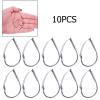 TOMYEUS Fishing Hooks 10pcs/Box High Carbon Steel Wacky Rig Hooks Weedless Barbed Fishing Wide Gap Hook Fishing Tools Terminal Tackle Accessories Fishing Accessories (Color : 4#) view 3
