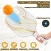 Composite Pickleball Paddle with Cover for Women, Graphite Carbon Fiber Polypropylene Honeycomb Core Pickleball Racquet Gift for Mother Wife Grandmother Girlfriend, White Marble view 4