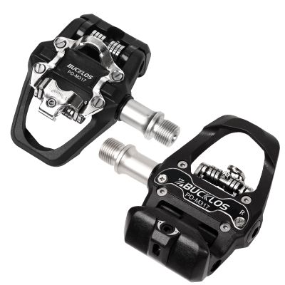 BUCKLOS Look Delta, SPD Spin Bike Bicycle Clip Pedals - Compatible with Peloton & Shimano SPD Fit Road Bike/Indoor Outdoor Cycling (9/16'' Clips Pedal Replacement)