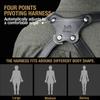 Handmade Shoulder Holster for Glock 19/17/19X/22/23/31/32/45, Full Grain Leather Strap with US Kydex Holster for Concealed Carry, Retention Adjustable, Universal Fit 9mm/.40 Double-Stack Mag view 3