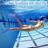 Gintenco Swim Fins, Kids Swim Training Fins for Lap Swimming, Travel Size Flippers with Mesh Bag, Silicone Swimming Fins for Kids Teens Adults Women Men view 3