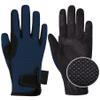 ChinFun Women's Horse Riding Gloves Stretchable Equestrian Gloves Breathable Horseback Lady Youth Girls Outdoor Cycling Deep Blue S view 1