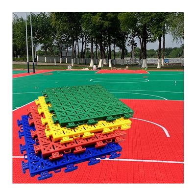CXKJP 25x25cm Modular Interlocking Floor Tiles, Industrial Commercial Multifunctional Anti-Slip Shock Absorbing High Elasticity Mats, DIY Drainage Mats (Color : Green, Size : 4m2/64PCS)