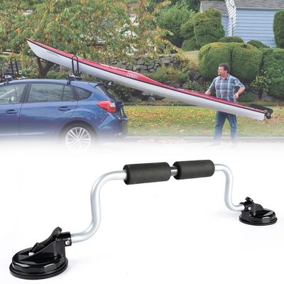 DYK&NX Kayak Suction Cup Holder, Canoe Roller, Anti-Scratch, Strong Suction Cup, for Mounting Kayaks and Canoes to Car Roof (Color : White)