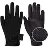 ChinFun Women's Horse Riding Gloves Stretchable Equestrian Gloves Breathable Horseback Lady Youth Girls Outdoor Cycling Black S view 1