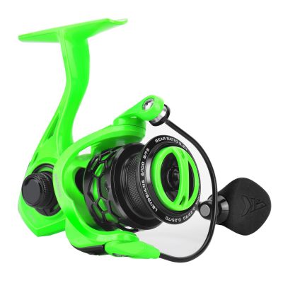 KastKing Zephyr Spinning Reel Green Size 500,Light to 5.6oz, 7+1BB Smooth Powerful Fishing Reel, Fresh&Saltwater Fishing Reel, Oversized Stainless Steel Main Shaft