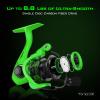 KastKing Zephyr Spinning Reel Green Size 500,Light to 5.6oz, 7+1BB Smooth Powerful Fishing Reel, Fresh&Saltwater Fishing Reel, Oversized Stainless Steel Main Shaft view 4