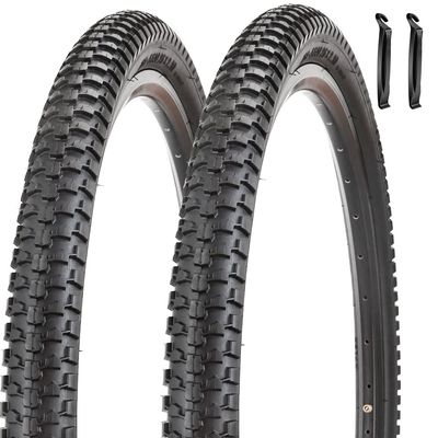 26" Bike Tires 26 x 2.10 inch Folding Bike Tires Fit for 26 X 1.95 26 X 2.10 26 X 2.125 Mountain Bike Beach Cruiser Bike City Urban Bicycles Bikes (2 Tires)
