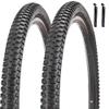 26" Bike Tires 26 x 2.10 inch Folding Bike Tires Fit for 26 X 1.95 26 X 2.10 26 X 2.125 Mountain Bike Beach Cruiser Bike City Urban Bicycles Bikes (2 Tires) view 1